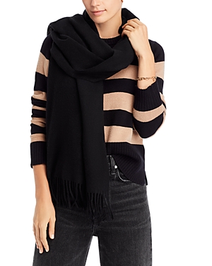 Rag & Bone Addison Wool Scarf In Black