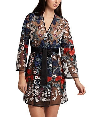 RYA COLLECTION GEORGIA EMBROIDERED COVER UP ROBE - 100% EXCLUSIVE