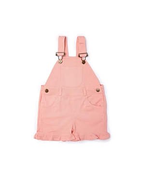 Dotty Dungarees Girls' Frill Overall Shorts - Baby, Little Kid, Big Kid In Pink