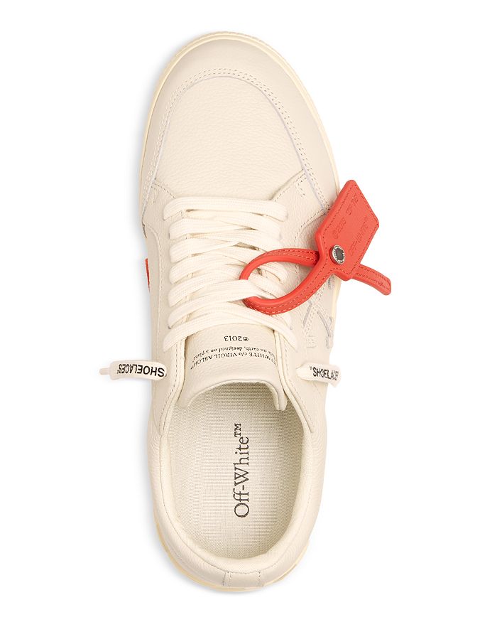 Shop Off-white Men's Vulcanized Low Top Sneakers In Beige