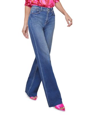 Scottie High Rise Wide Leg Jeans in Hastings