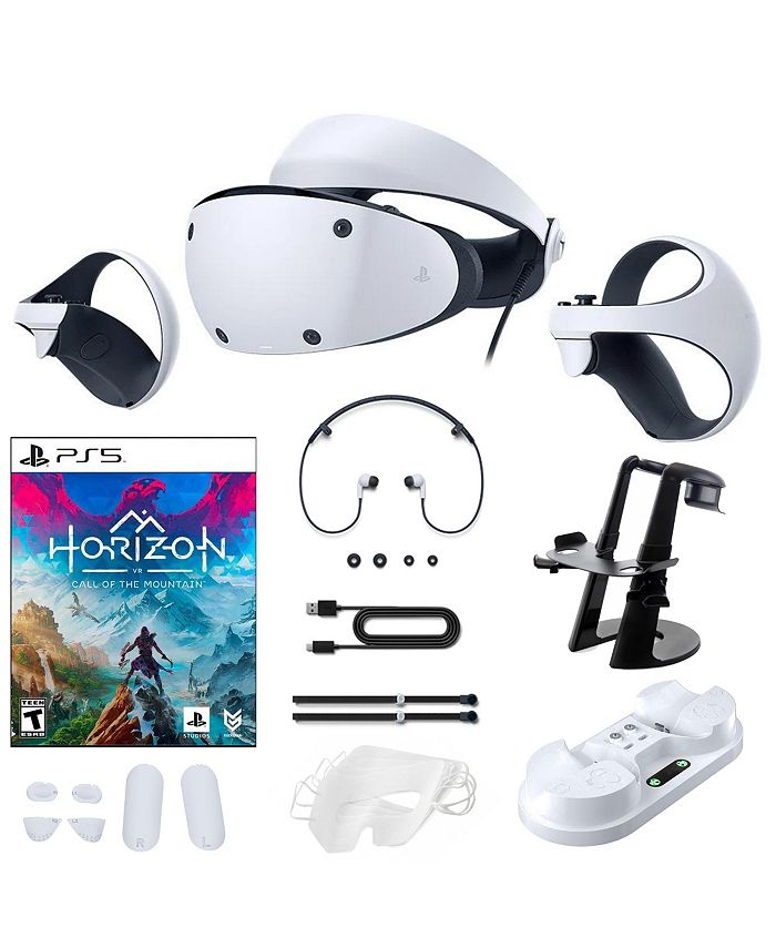 PlayStation VR2 with Horizon Call of the Mountain Game and Accessories  Bundle