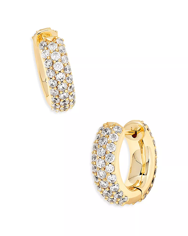 Kendra Scott Mikki Pave Huggie Hoop Earrings