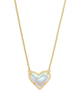 Ari Heart Short Pendant Necklace, 15"