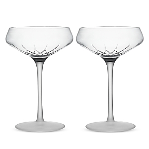 Waterford Lismore Arcus Coupe Glass, Set Of 2 In Clear
