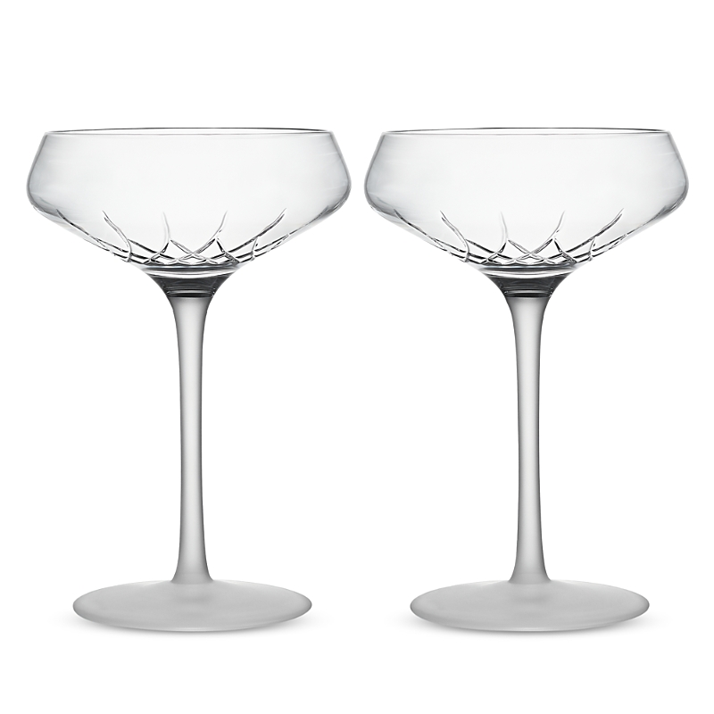 WATERFORD LISMORE ARCUS COUPE GLASS, SET OF 2