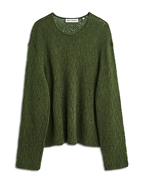 Our Legacy Double Lock U Neck Sweater In Moor Green