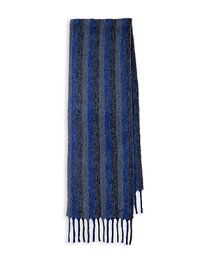 Paul Smith Cozzy Striped Scarf In Blue