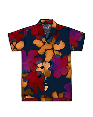 Ps By Paul Smith Paul Smith Regular Fit Short Sleeve Printed Button Front Shirt In Multi