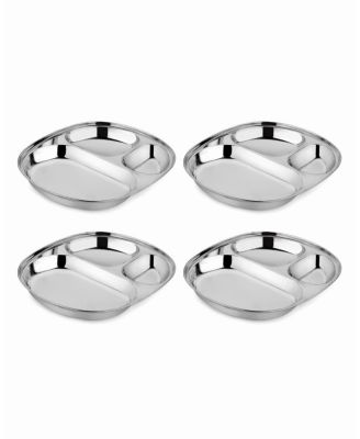 Ahimsa - Unisex Balanced Bites Plates Pack of 4 - Ages 12 months+