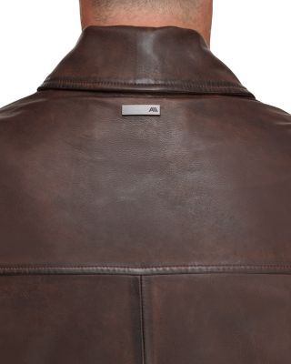 Mogador Leather Shirt Jacket