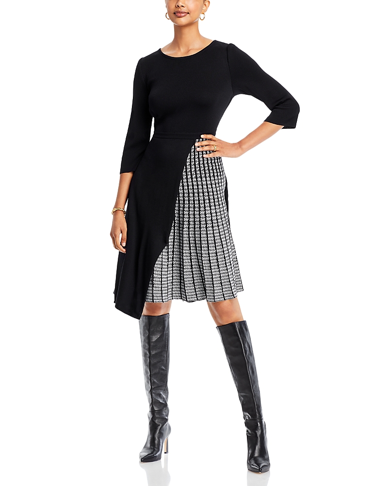 Misook Side Pleated Knit Dress - Heritage Fit