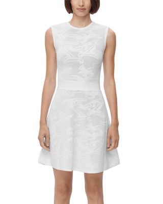 Herve Leger Sleeveless Textured Jacquard Dress