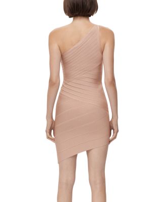 Asymmetric One Shoulder Mini Dress