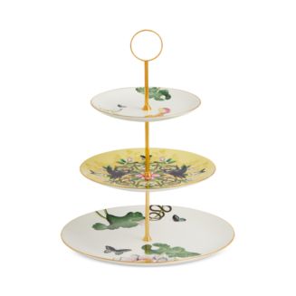 Wedgwood Wonderlust Waterlily 3-Tier Cake Stand