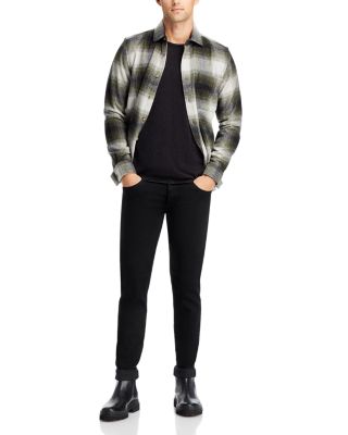 Acid-Wash Crewneck Sweater