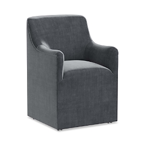 Sparrow & Wren Meredith Dining Chair With Hidden Casters In Lewis Carbon