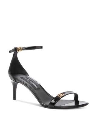 Dolce & Gabbana - Women's Logo Detail Stiletto Heel Sandals
