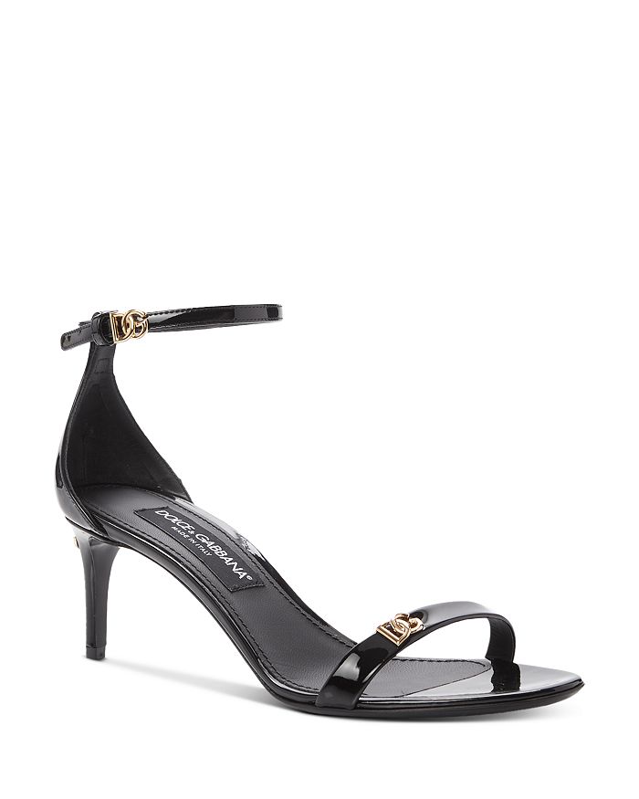 Dolce & Gabbana Women's Logo Detail Stiletto Heel Sandals | Bloomingdale's