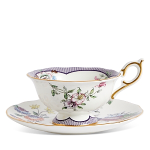Wedgwood Fortune Teacup & Saucer Set In Multi