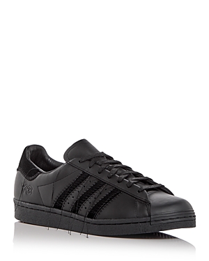 Y-3 Y 3 Superstar Leather Sneakers In Black/black