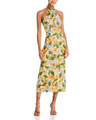 Paolo floral silk midi dress