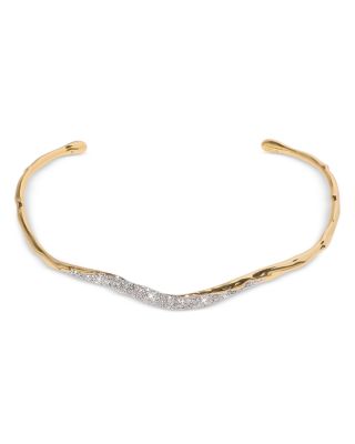 Alexis Bittar - Solanales Slim Molten Collar Necklace in 14K Gold Plated