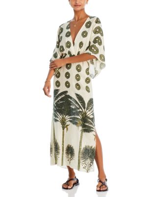 chinese dress ladies Starchild Kimono Sleeve Maxi Dress Military / S/M main image 1