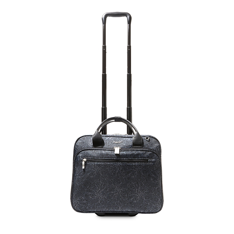 Baggallini 2 Wheel Tote In Midnight Blossom Print