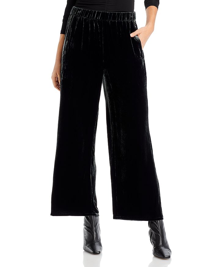 Eileen Fisher Velvet Wide Ankle Pants | Bloomingdale's