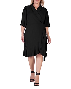 standards & practices Ruffle Wrap Dress