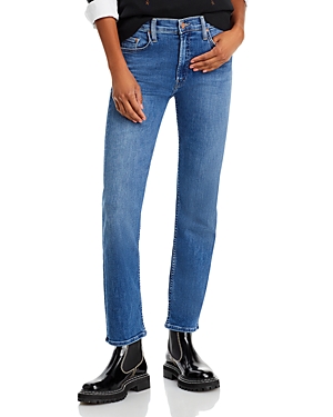 Shop Mother The Mid Rise Rider Flood Jeans In Right On