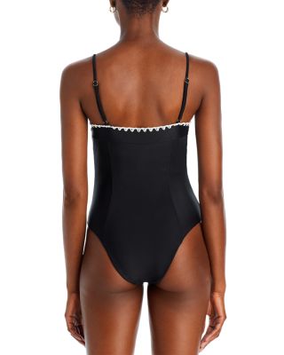 Addisyn Crochet Trim One Piece Swimsuit