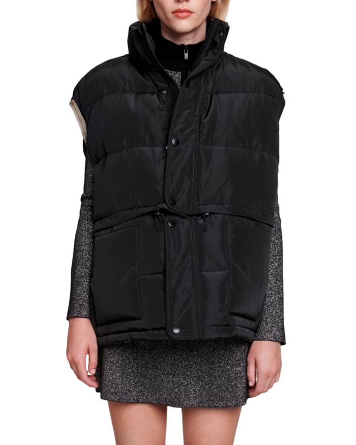 Maje 2-in-1 Quilted Sleeveless Puffer Jacket | Bloomingdale's
