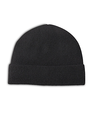 Sandro Cashmere Ribbed Turn Up Beanie