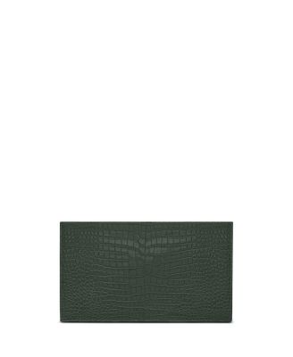  Uptown Clutch In Croc-Embossed Leather