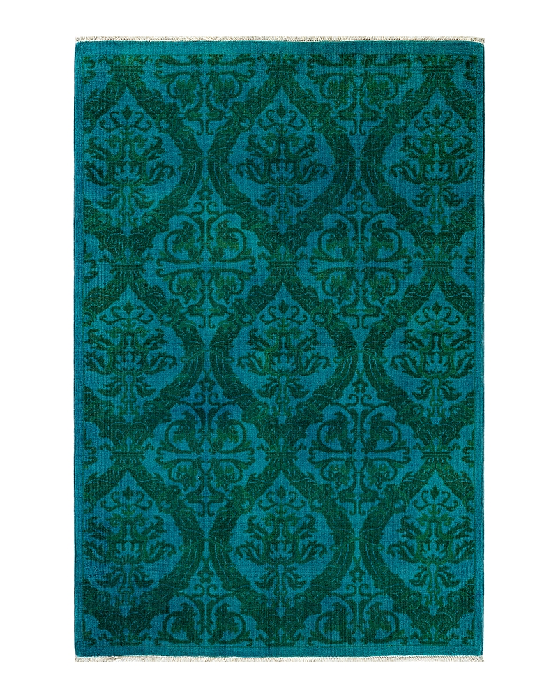 Bloomingdale's Fine Vibrance M1828 Area Rug, 4'1 X 6'2 In Light/blue