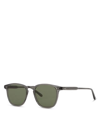 Garrett Leight Brooks Sunglasses, 47mm In Gray/green Solid