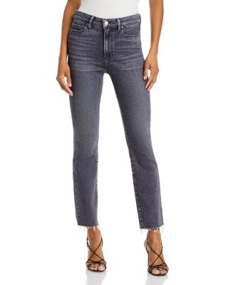 PAIGE - Cindy High Rise Ankle Straight Jeans