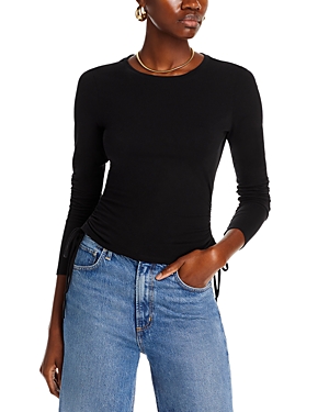 Shop Paige Latenna Drawstring Top In Black