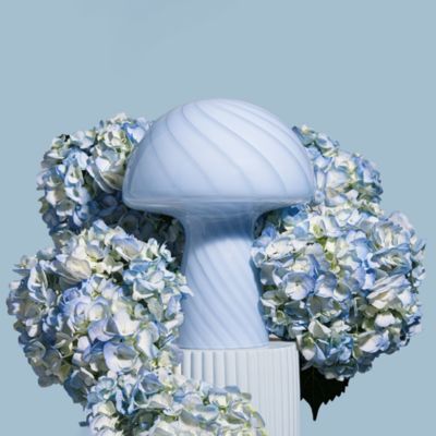 Petite Close Top Glass Mushroom Lamp