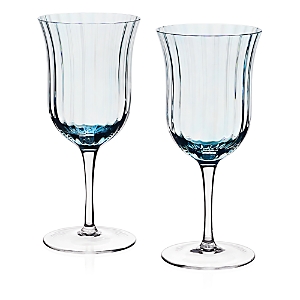 William Yeoward Crystal Corinne Water Goblet, Set Of 2 In Blue