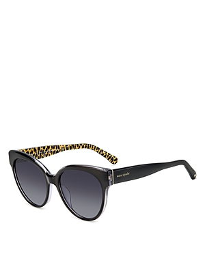 Kate Spade Aubriella Cat Eye Sunglasses, 55mm In Gray/gray Gradient
