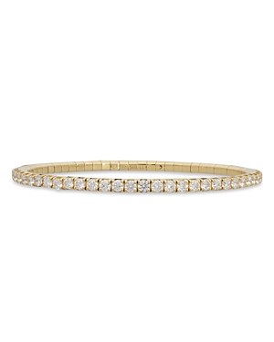 Ex-tensible 18k Gold Diamond Stretch Tennis Bracelet