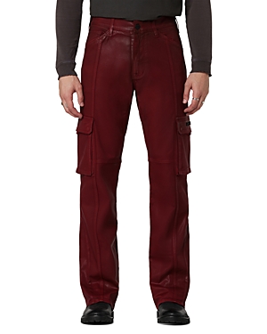 Shop Hudson Walker Kick Flare Bootcut Cargo Jeans In Crimson
