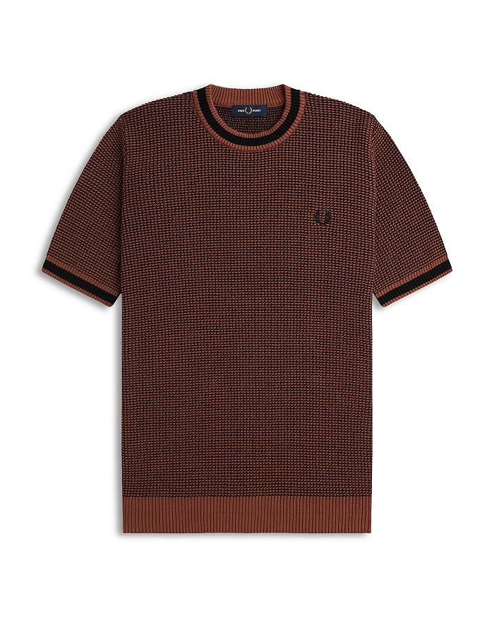 Fred perry textured knit polo shirt clearance