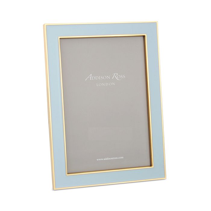 Powder Blue Enamel Picture Frame, 5 x 7
