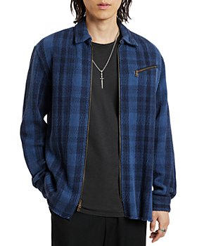 John Varvatos - Robbins Yarn Dyed Zip Front Overshirt