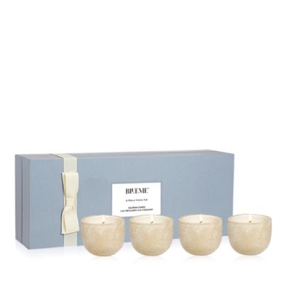 Blueme - 4 Piece Ceramic Votive Set: Calm, Balance, Nostalgia, Focus