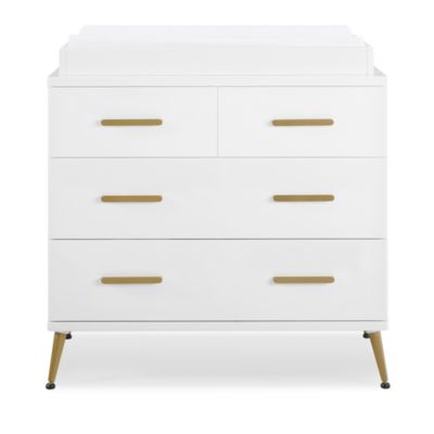 Delta Children - Sloane 4 Drawer Dresser with Changing Top and Interlocking Drawers